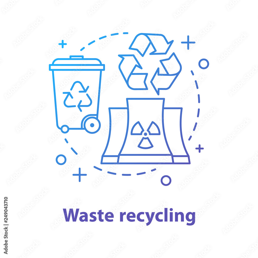 Waste recycling concept icon Waste recycling concept icon