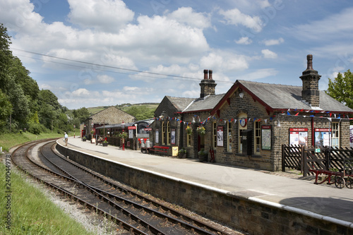KEIGHLEY AND WORTH VALLEY STEAM RAILWAY, YORKSHIRE, ENGLAND