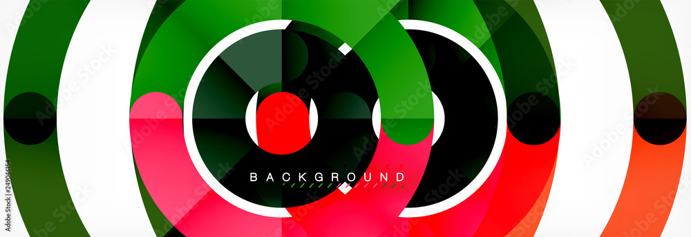 Round linear circle shapes background Round linear circle shapes background