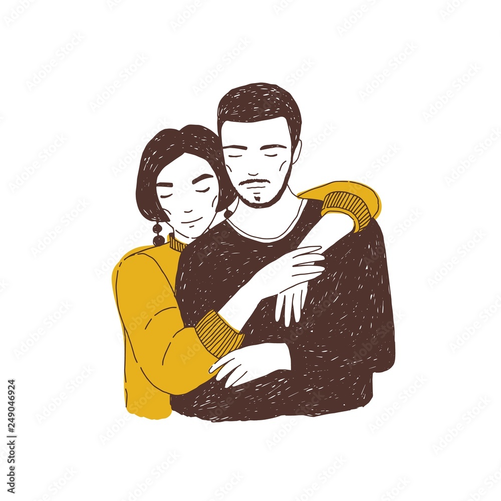 Premium Vector  Young couple boyfriend and girlfriend having a