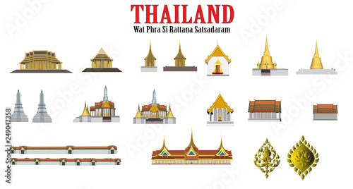 Vector Phra Kaew Temple