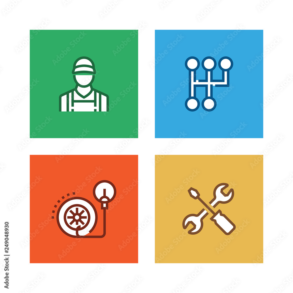 CAR SERVICE LINE ICON SET CAR SERVICE LINE ICON SET