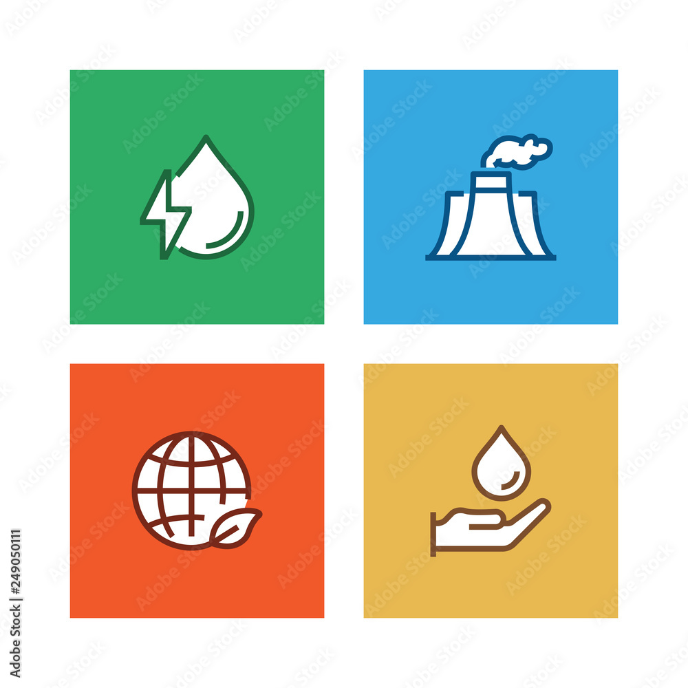 GREEN ENERGY LINE ICON SET GREEN ENERGY LINE ICON SET