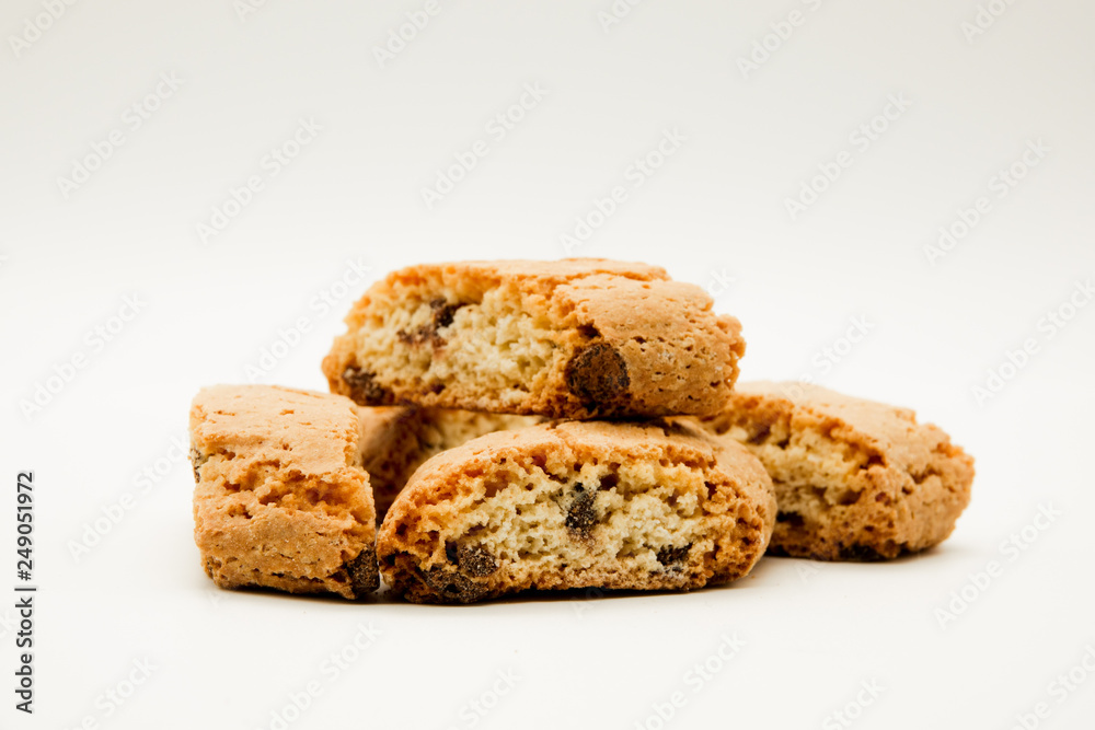 cookies on a plate isolated on white cookies on a plate isolated on white