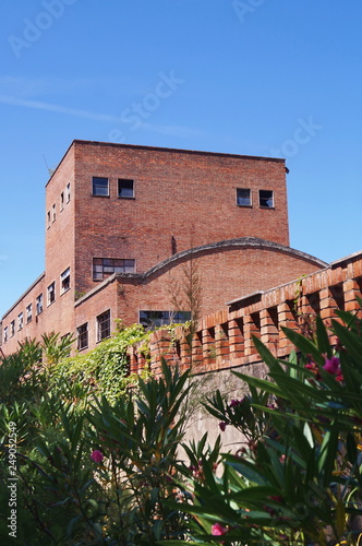 Abandoned sugar factory in Cecina, Tuscany, Italy photo
