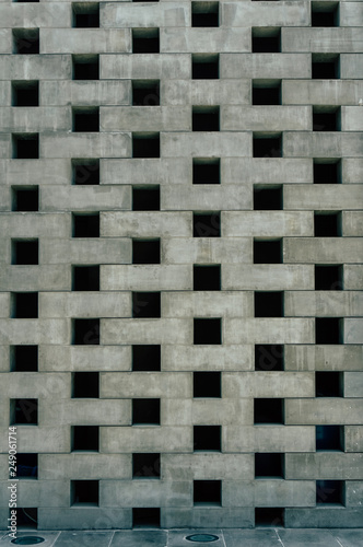 concrete wall design making the wall look woven basket