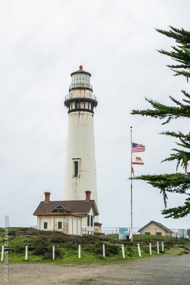 white pigeon point lighthouse usa state route 1 USA
