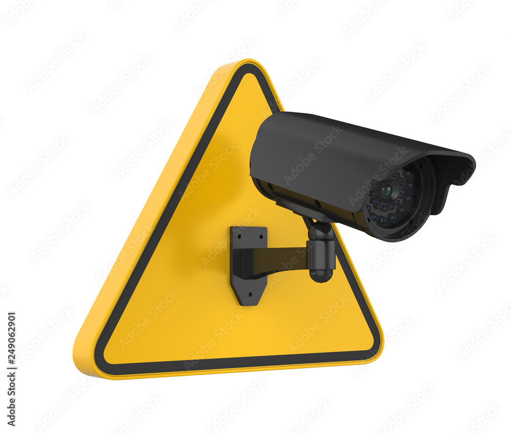 Surveillance CCTV Security Camera Sign Isolated Surveillance CCTV Security Camera Sign Isolated