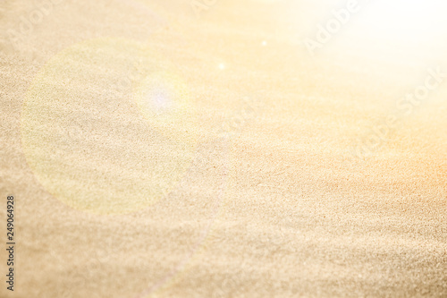 Beautiful sand near the sea on nature background