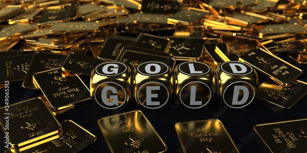 Geld Gold Barren Würfel 10 Oz Stock Illustration | Adobe Stock
