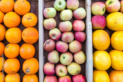 apples grapefruits and oranges are sold