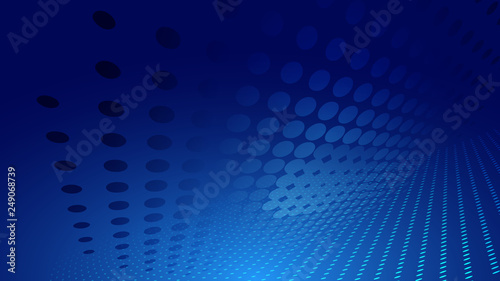 Abstract blue light and shade technology creative background. Vector illustration.