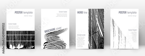 Cover page design template. Geometric brochure lay