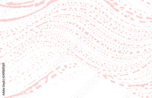 Grunge texture. Distress pink rough trace. Favorab