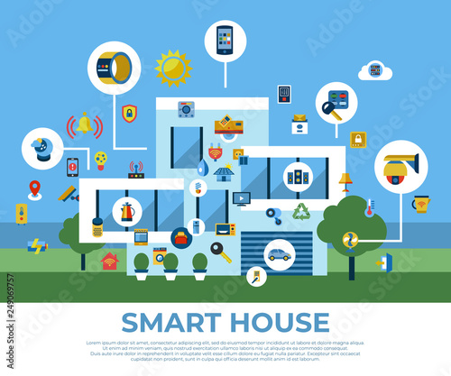 Wallpaper Mural Digital vector smart and digital home Torontodigital.ca