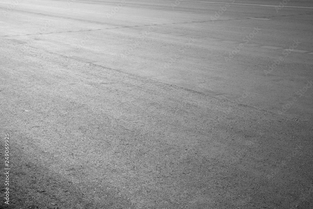 Naklejka premium Asphalt road background with light
