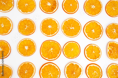 Dried orange isolated, on t...