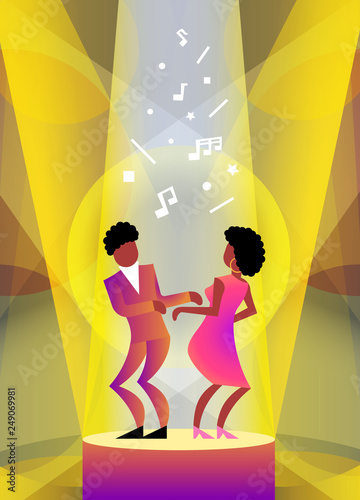 couple dancing on the dance floor