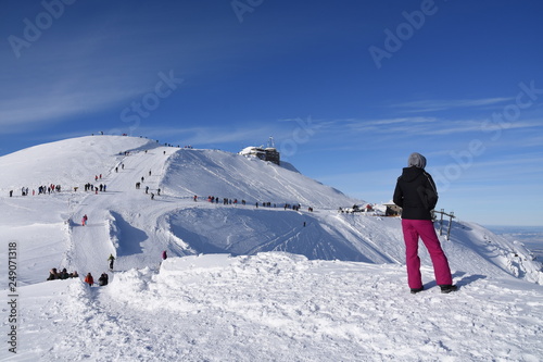 turysci w Tatrach Tatry Tatrzański Park Narodowy zima TPN Góry Kasprowy Wierch photo