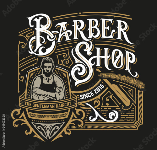 Vintage Barbershop logo