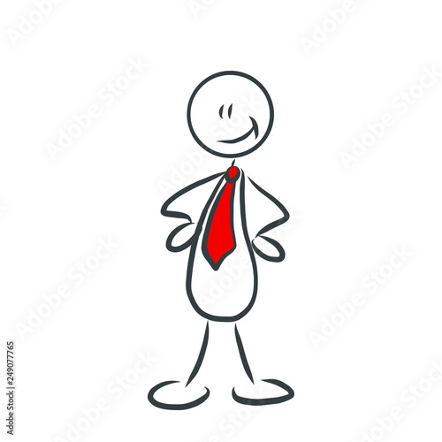 Selbstbewusste Business Figur