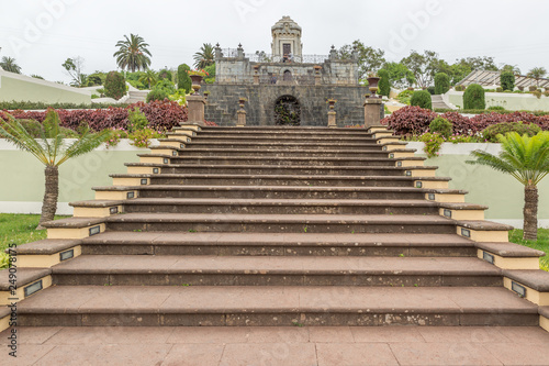 Beautiful Victoria Gardens in La Orotava to walk in the town of La Orotava, Tenerife Island