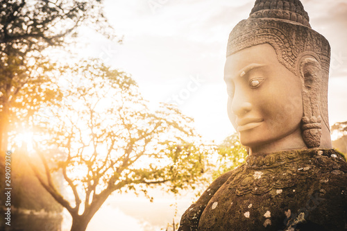 Tempelw  chter von Angkor Thom