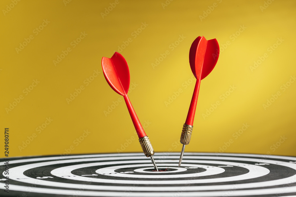dartboard business success concept dartboard business success concept