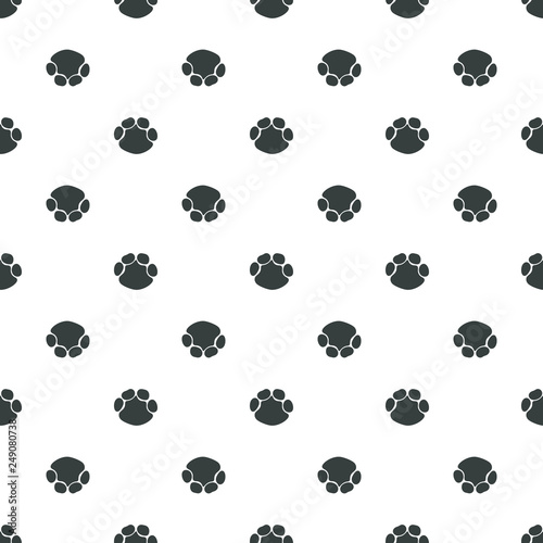 Seamless pattern, animal foot vector background illustration. Elephant footprint.