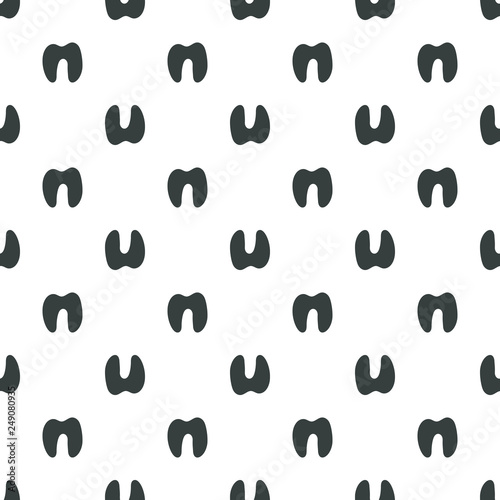 Seamless pattern, animal foot vector background illustration. Boar footprint.
