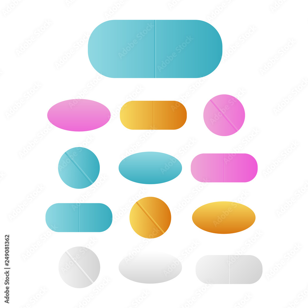 Medicine pills. Drugs vector. Antibiotic and vitamin pill. Pharmaceutical pill vector Medicine pills. Drugs vector. Antibiotic and vitamin pill. Pharmaceutical pill vector