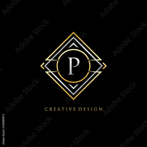 Classic Geometric P Letter Logo