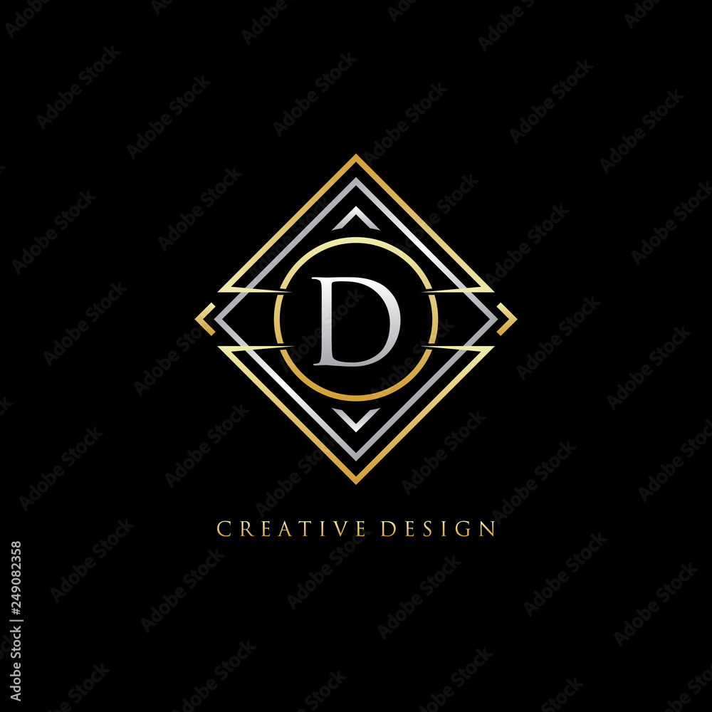 Classic Geometric D Letter Logo Classic Geometric D Letter Logo