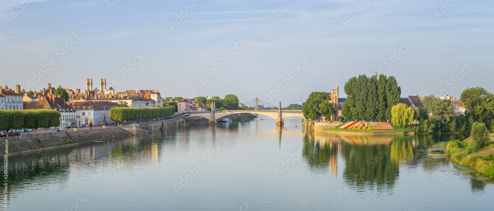 Panoramic View of Chalon-sur-Saone, France