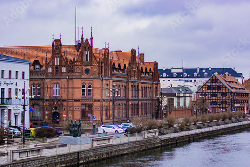 water channel in the city of Poland