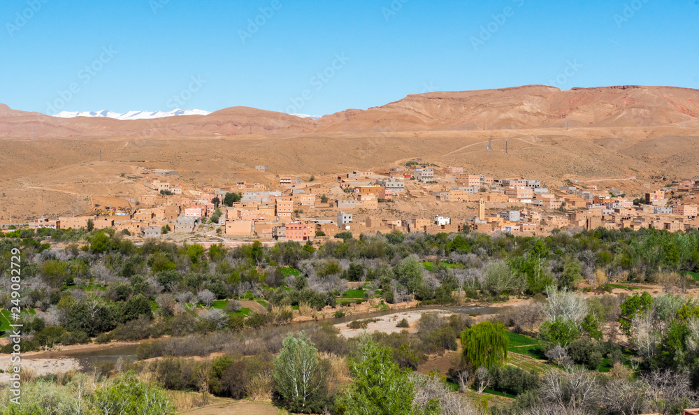 Berber village in Dades Valley, Morocco
