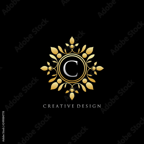 Gold Classic C Letter Logo