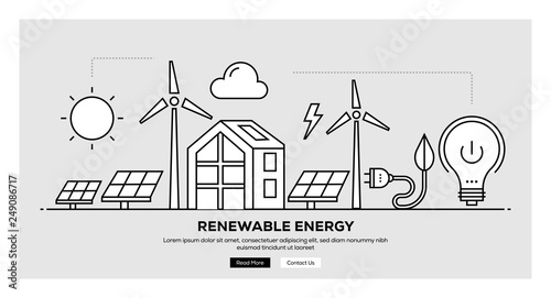 RENEWABLE ENERGY BANNER CONCEPT