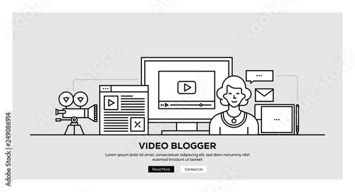 VIDEO BLOGGER BANNER CONCEPT