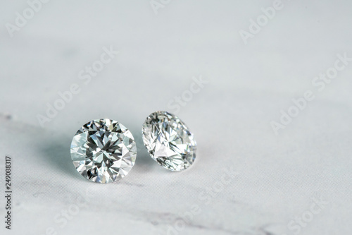 diamonds on white background