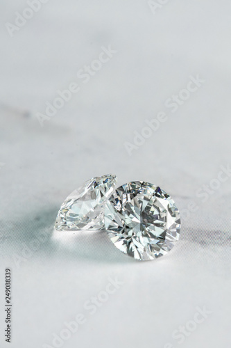 diamonds on white background