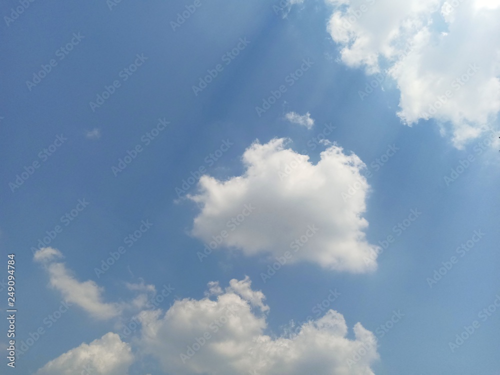 Obraz premium blue sky with clouds
