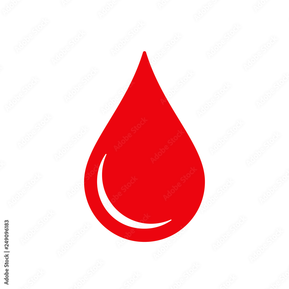 Donor blood icon. Symbol of red blood drope. Flat design. Vector illustration Donor blood icon. Symbol of red blood drope. Flat design. Vector illustration