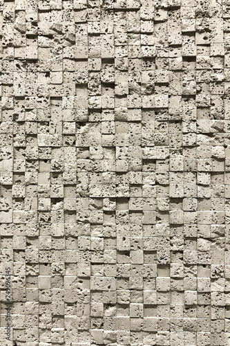 Square cube stone shape pattern wall background interion design