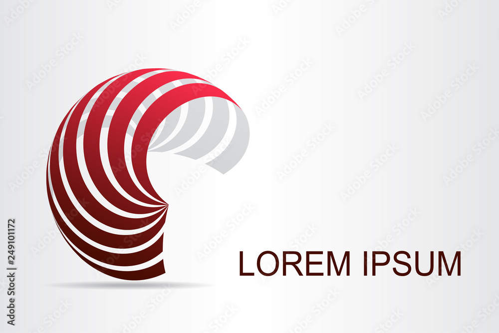 Abstract technology logo stylized spherical surface with abstract shapes. This logo is suitable for global company, world technologies, media and publicity agencies Abstract technology logo stylized spherical surface with abstract shapes. This logo is suitable for global company, world technologies, media and publicity agencies