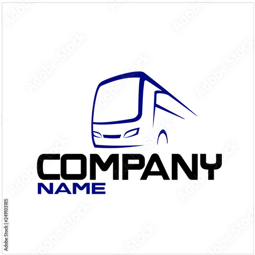 concept modern design Bus, travel bus transportation service  logo icon sign symbol company corporate vector template