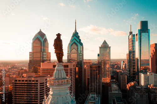 Print op canvas Aerial of Philadelphia