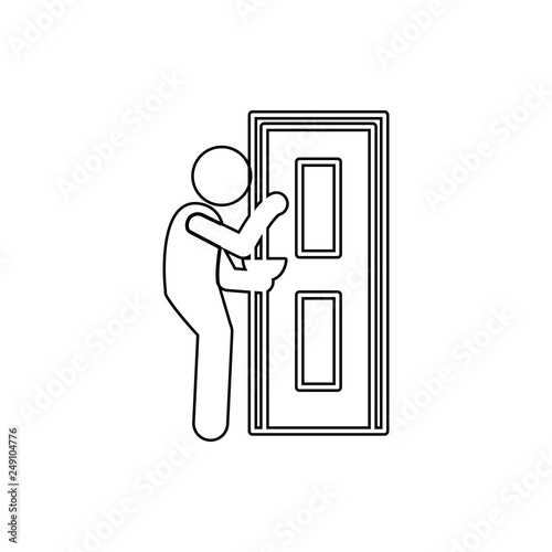 beggar icon. Element of Poor peaple for mobile concept and web apps icon. Thin line icon for website design and development, app development