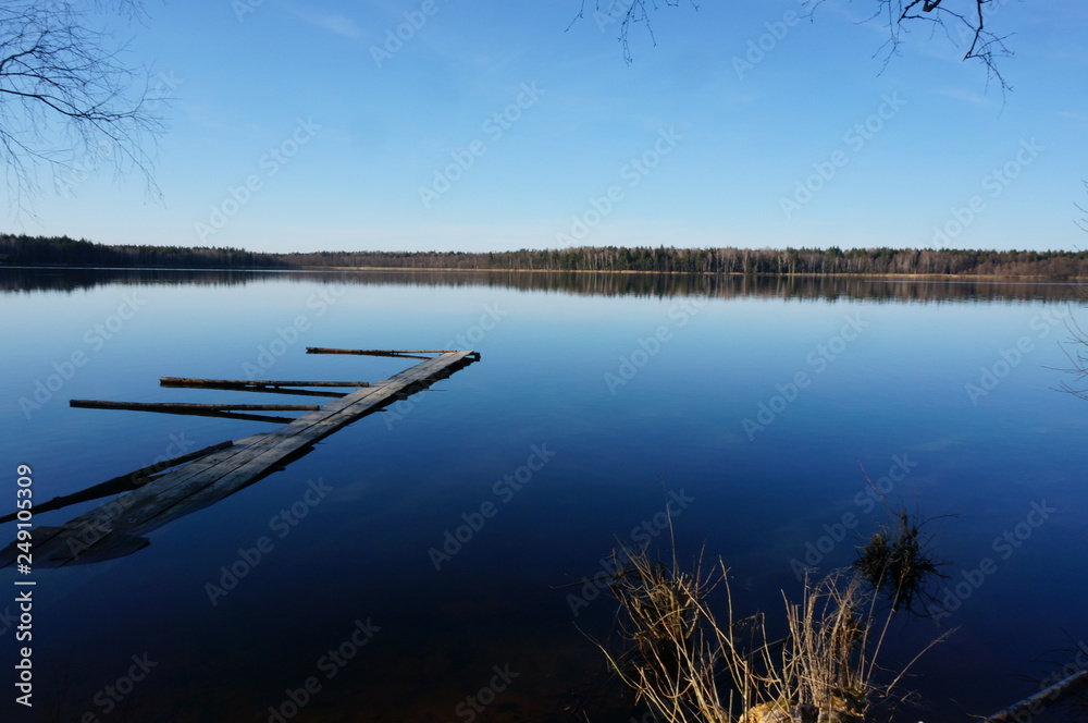 Kroman lake in Belarus