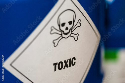 toxic sign skull photo